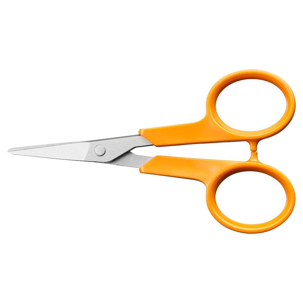 Fiskars - Ciseaux de broderie - Classic 10 cm ambidextres - découpe précise fils et tissus - Image 1