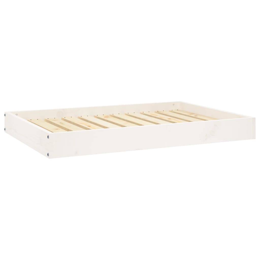 Vidaxl - Lit pour chien Blanc 91,5x64x9 cm Bois de pin solide vidaXL 820862 - Imagen 2