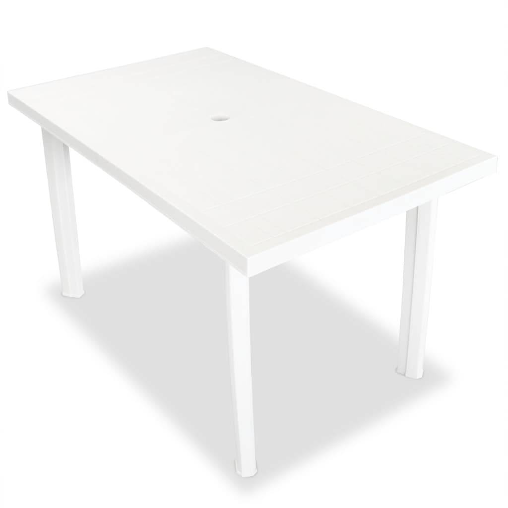 Vidaxl - Ensemble à manger d'extérieur 7 pcs Plastique Blanc vidaXL 275075 - Imagen 2