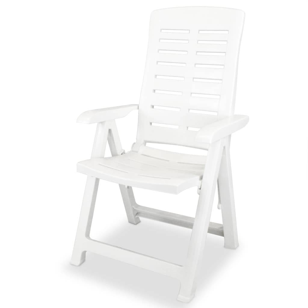 Vidaxl - Ensemble à manger d'extérieur 7 pcs Plastique Blanc vidaXL 275075 - Imagen 6
