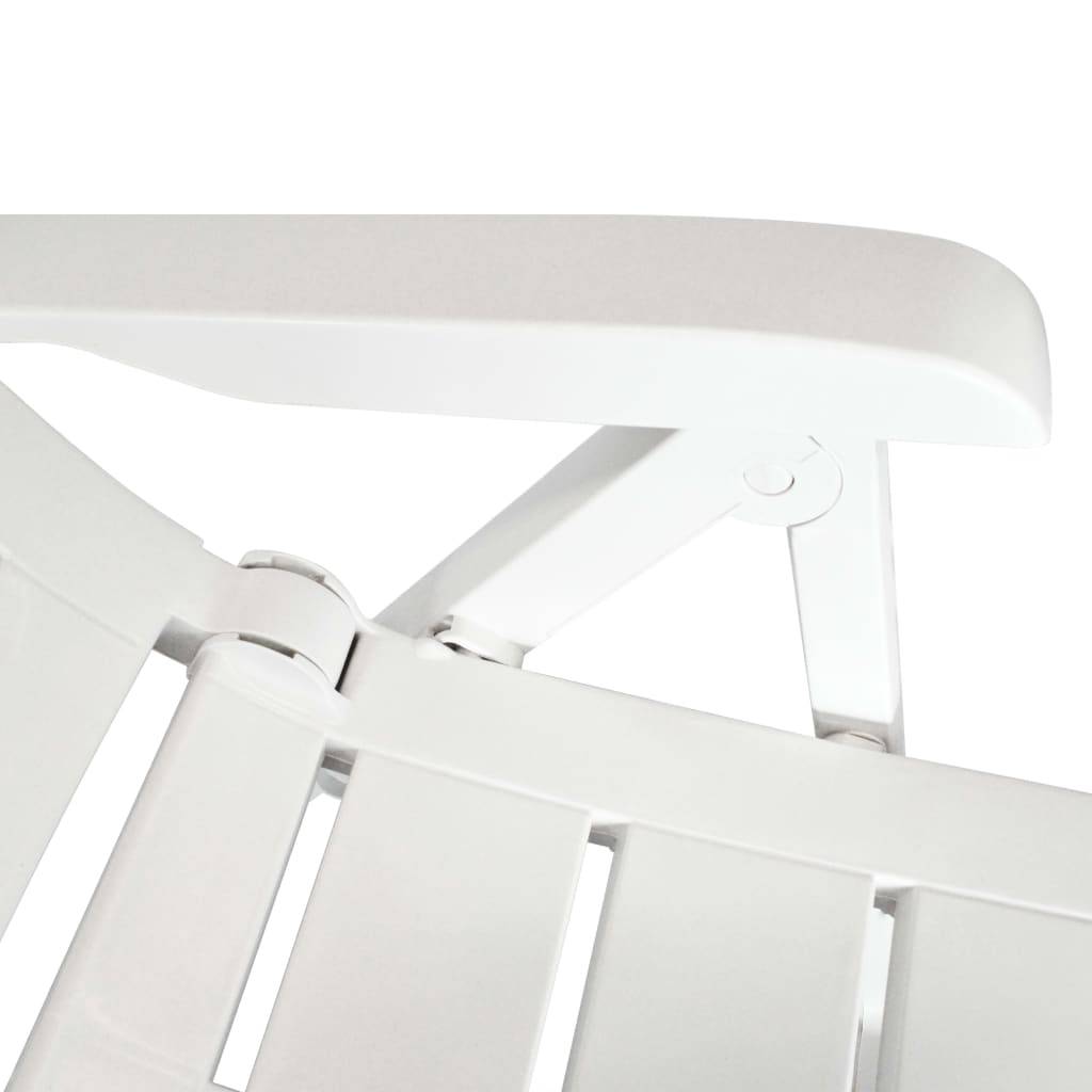 Vidaxl - Ensemble à manger d'extérieur 7 pcs Plastique Blanc vidaXL 275075 - Imagen 4