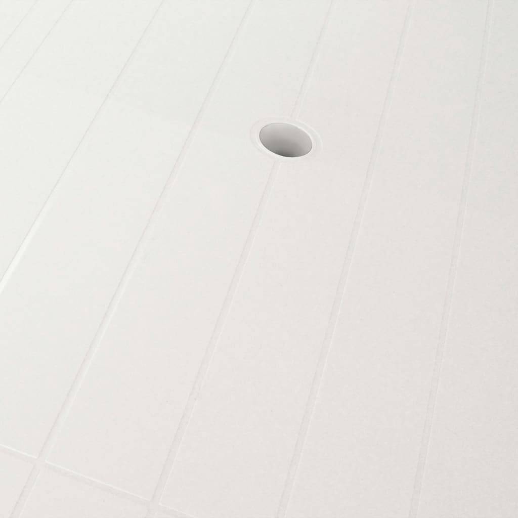 Vidaxl - Ensemble à manger d'extérieur 7 pcs Plastique Blanc vidaXL 275075 - Imagen 5