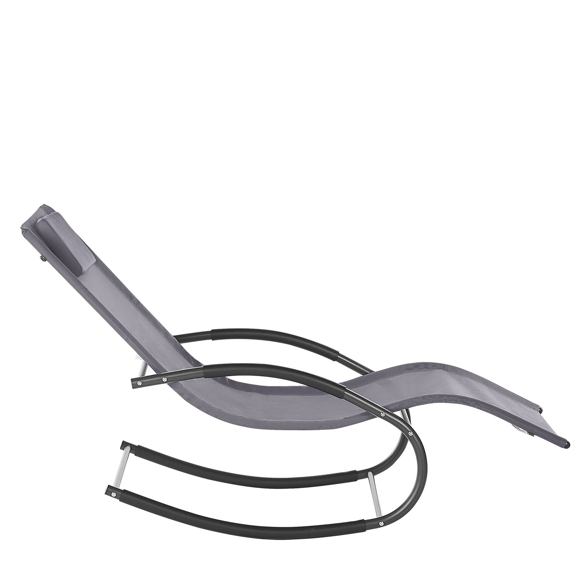 Beliani - Chaise longue Acier Gris CARANO II - Beliani - Imagen 5