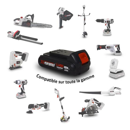 Cisaille de jardin Portative - Sculpteur de haies 2EN1 - 20V - Xperformer XPCSTH20LI - 2 Batteries 2Ah + chargeur - Image 4