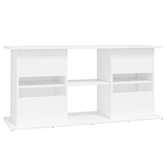 Grand Meuble Aquarium Bois d'ingénierie Rangement Ouvert 121x41x58 cm Blanc - ComfortXL Outdoor Living - Image 8