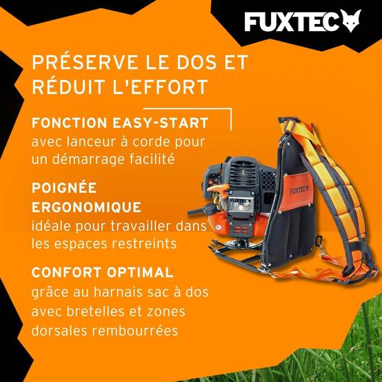 FUXTEC - Débroussailleuse thermique 3 CV 52 cm³ à dos multifonction – FX‑MS152T – Fuxtec - Image 5