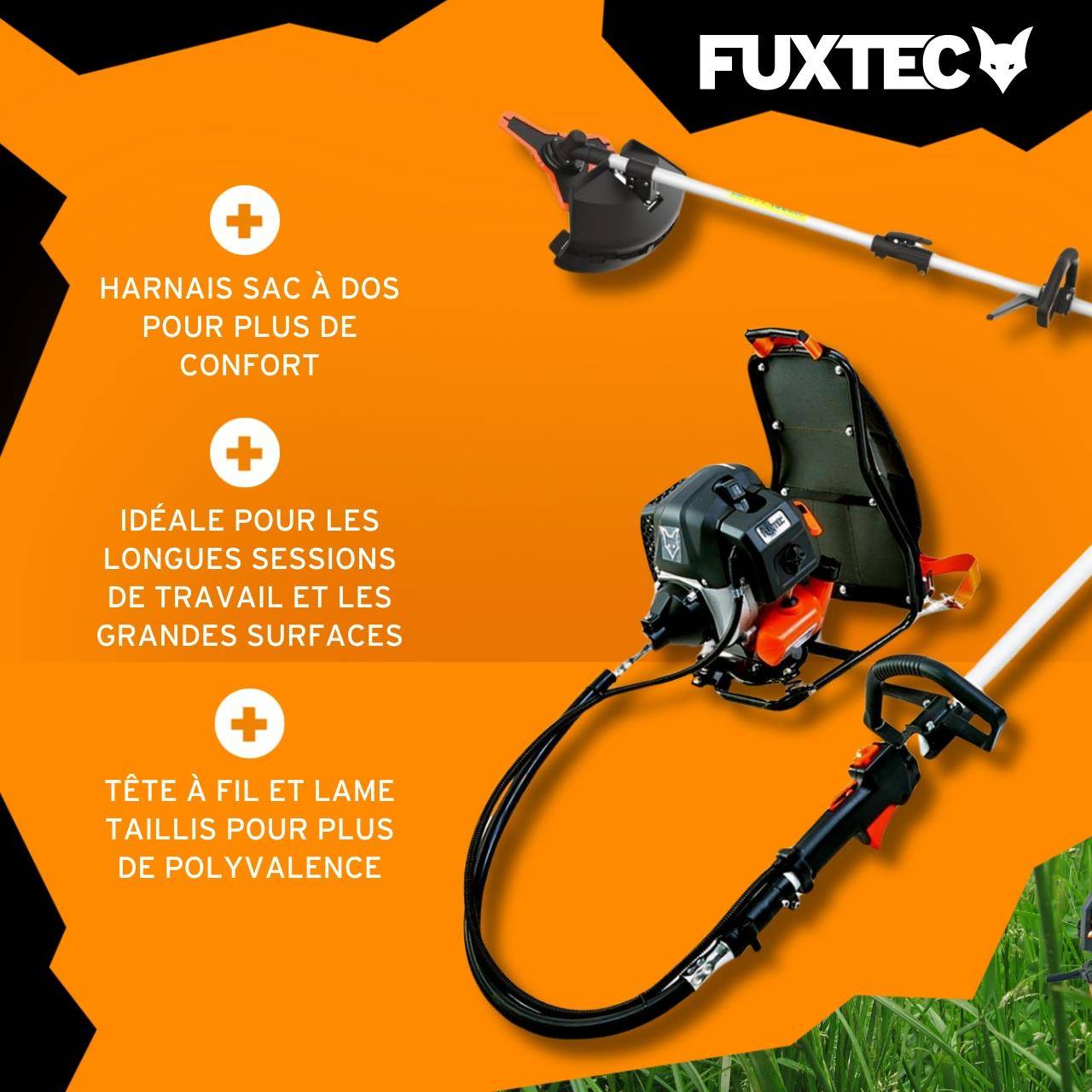 FUXTEC - Débroussailleuse thermique 3 CV 52 cm³ à dos multifonction – FX‑MS152T – Fuxtec - Image 4