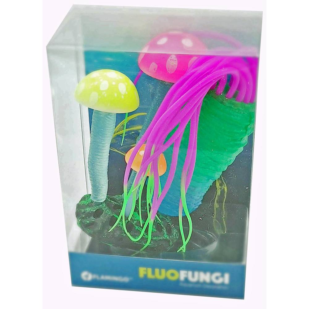 Décoration Aquarium Fluo Anémone et poisson  Taille 7 x 3.5 x 15 cm  couleur aléatoire. - Imagen 4