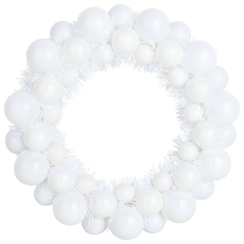 Vidaxl - Couronnes de Boules de Noël 2 pc Blanc 33 x 33 x 7 cm vidaXL 42019680 - Image 5
