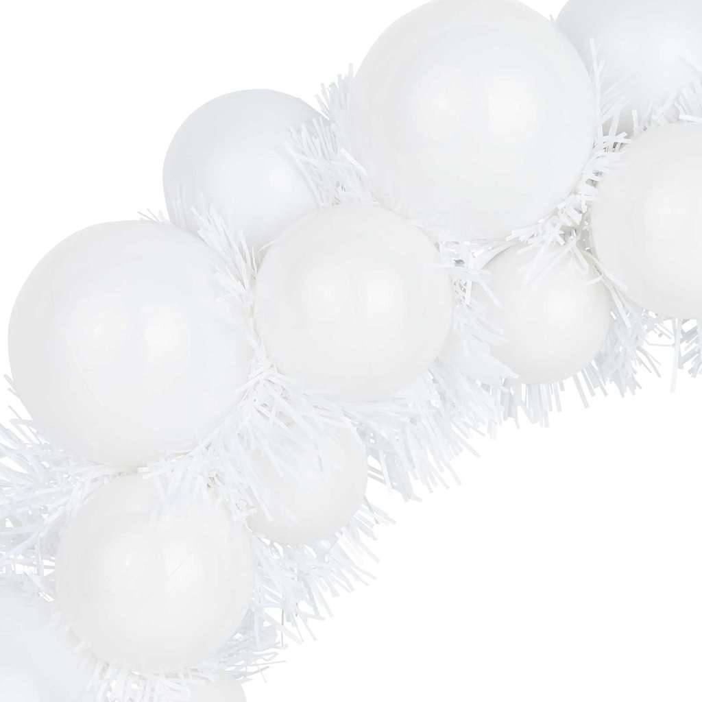 Vidaxl - Couronnes de Boules de Noël 2 pc Blanc 33 x 33 x 7 cm vidaXL 42019680 - Image 7