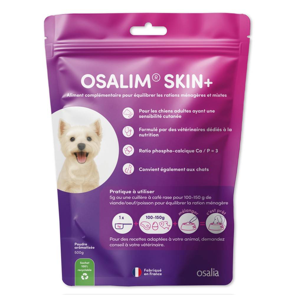 OSALIM Skin+ Chien - Laboratoire Osalia 500 g - Image 1