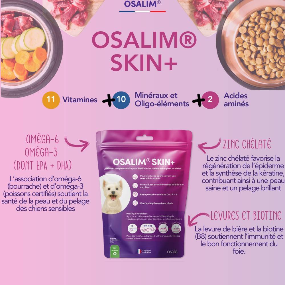 OSALIM Skin+ Chien - Laboratoire Osalia 500 g - Image 4