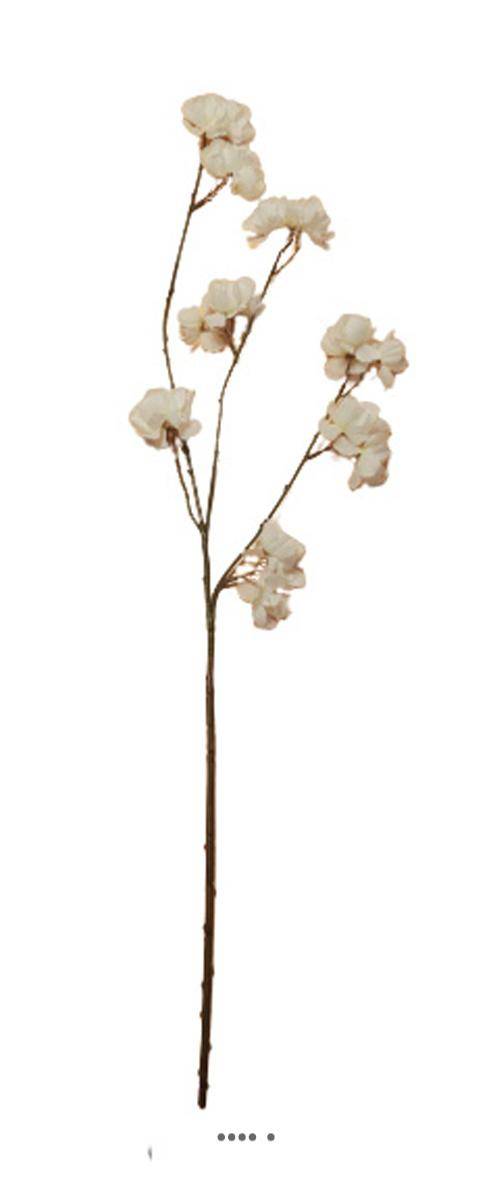 Artificielles - Superbe branche de cerisier artificielle L 86 cm Blanc - Imagen 2