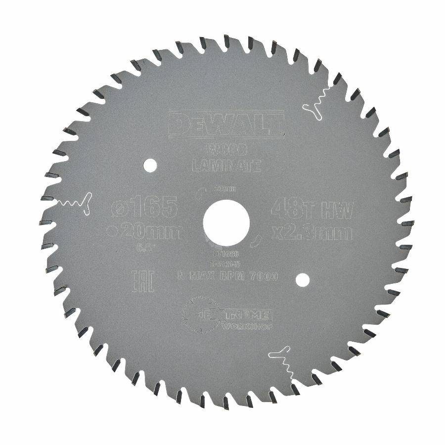 Lame scie circulaire plongeante 165x20 mm 48 Dents Extrême workshop DEWALT - DT1086-QZ - Image 1