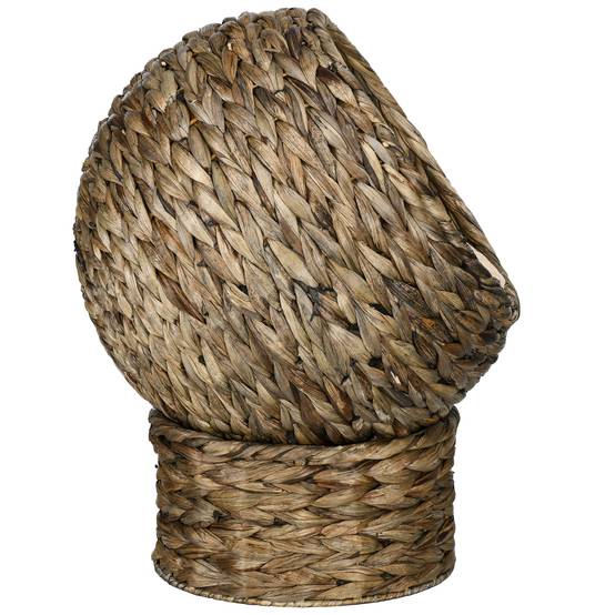 Panier surélevé pour chat feuilles de bananier beige 40 x 37 x 51 cm - PANGIVO - Image 10