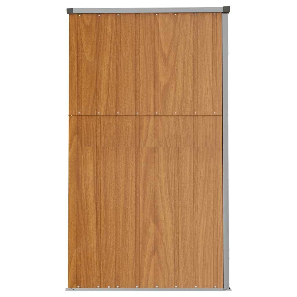Vidaxl - Abri à outils de jardin marron 161x89x161 cm acier galvanisé vidaXL 316212 - Image 6