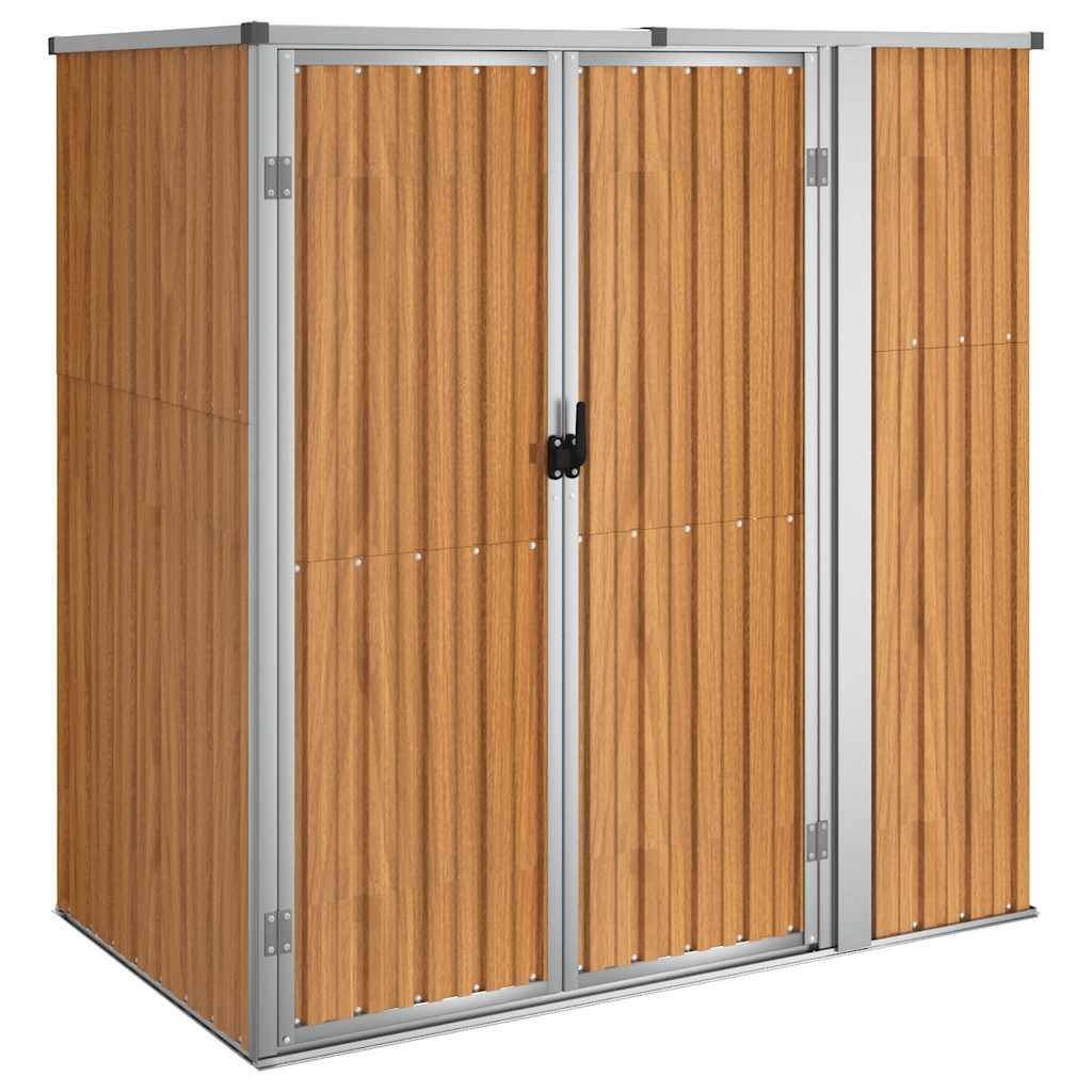 Vidaxl - Abri à outils de jardin marron 161x89x161 cm acier galvanisé vidaXL 316212 - Image 2