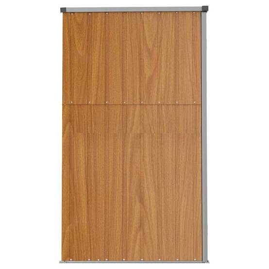 Vidaxl - Abri à outils de jardin marron 161x89x161 cm acier galvanisé vidaXL 316212 - Image 6
