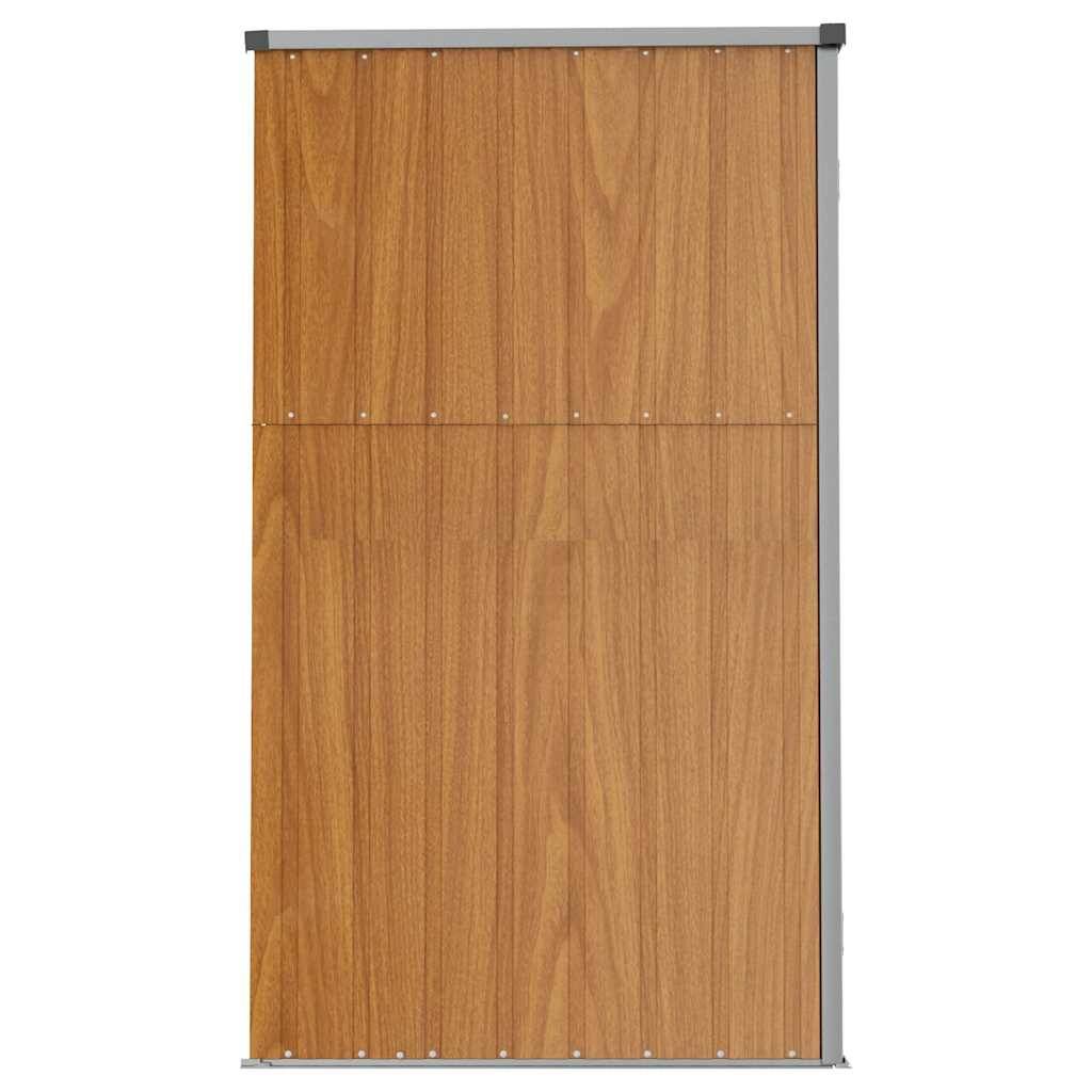 Vidaxl - Abri à outils de jardin marron 161x89x161 cm acier galvanisé vidaXL 316212 - Image 6