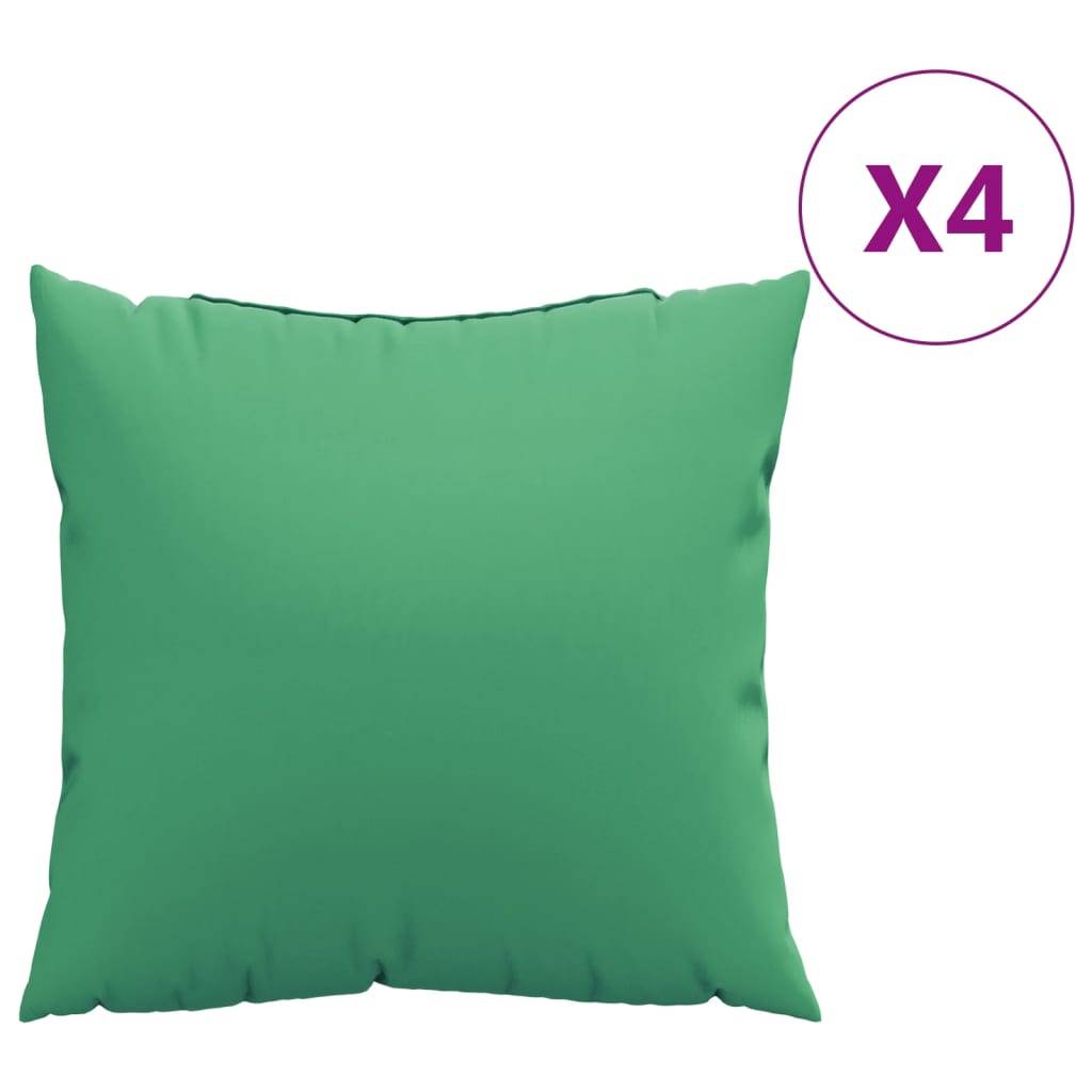 Grands Coussins Décoratifs Lot de 4 Polyester Imperméable pour Intérieur Extérieur Vert 60x60 cm – ComfortXL Outdoor Living - Image 2