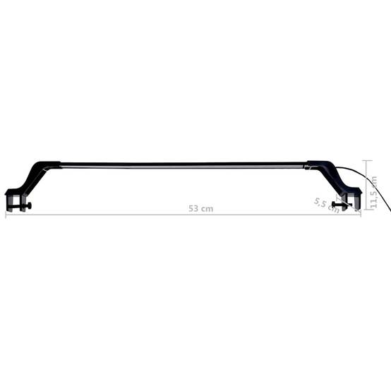 Lampe LED à Pinces pour Aquarium Design Fin Lumière Bleue et Blanche 55-70 cm - ComfortXL Outdoor Living - Image 10