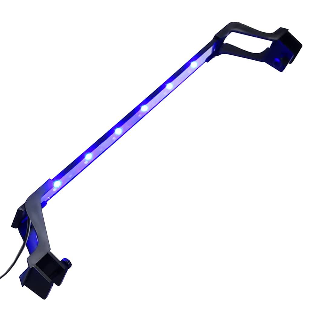 Lampe LED à Pinces pour Aquarium Design Fin Lumière Bleue et Blanche 55-70 cm - ComfortXL Outdoor Living - Image 1