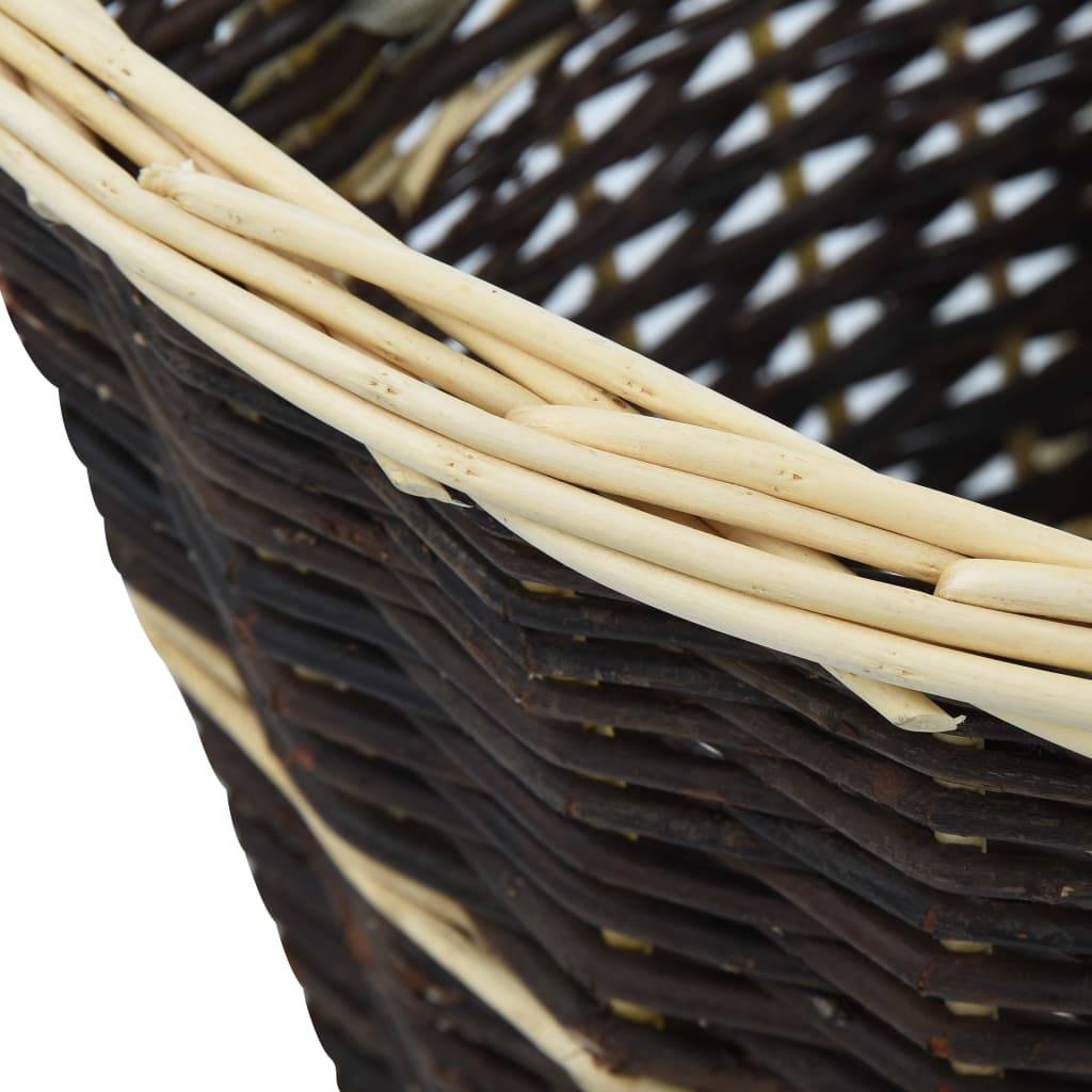 Très grand sac à dos panier à bûches osier naturel transport bois 69 cm – ComfortXL Outdoor Living - Image 8