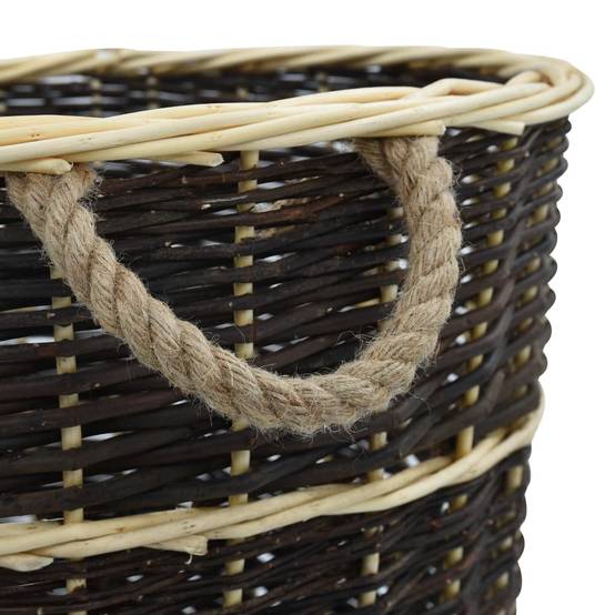 Très grand sac à dos panier à bûches osier naturel transport bois 69 cm – ComfortXL Outdoor Living - Image 6