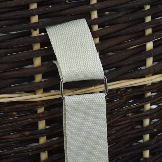 Très grand sac à dos panier à bûches osier naturel transport bois 69 cm – ComfortXL Outdoor Living - Image 9