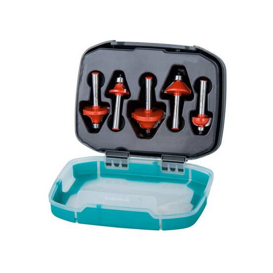 Wolfcraft - Coffret 5 fraises a profiler WOLFCRAFT 8754000 Ø8 mm longueur 40 mm Wolfcraft - Image 1