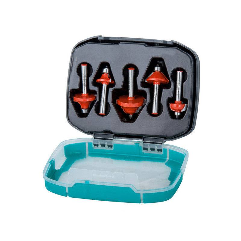 Wolfcraft - Coffret 5 fraises a profiler WOLFCRAFT 8754000 Ø8 mm longueur 40 mm Wolfcraft - Image 1