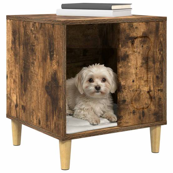 Couchage Chien Bois Ingénierie Robuste Déco Intérieure Chêne Fumé - ComfortXL Outdoor Living - Image 3
