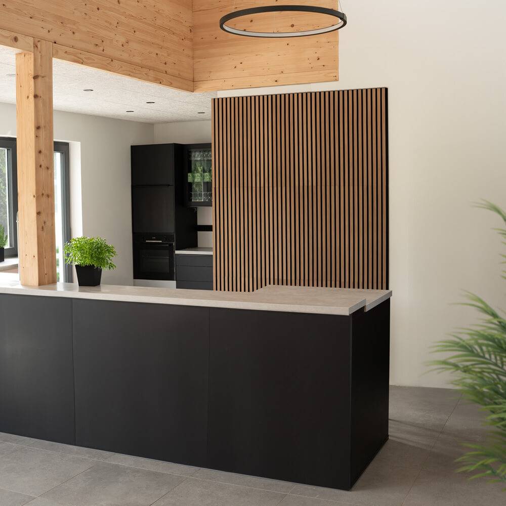 Home Deluxe - HOME DELUXE - Panneau acoustique SONIC Oiled Oak - 1 panneau, bois MDF, feutre polyester, peut être placé les uns au-dessus des autres et les uns à - Image 4