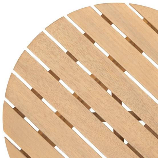 Hesperide - Table d''appoint de jardin ronde "Olvinia" acacia 46x35 cm Hespéride - Image 3
