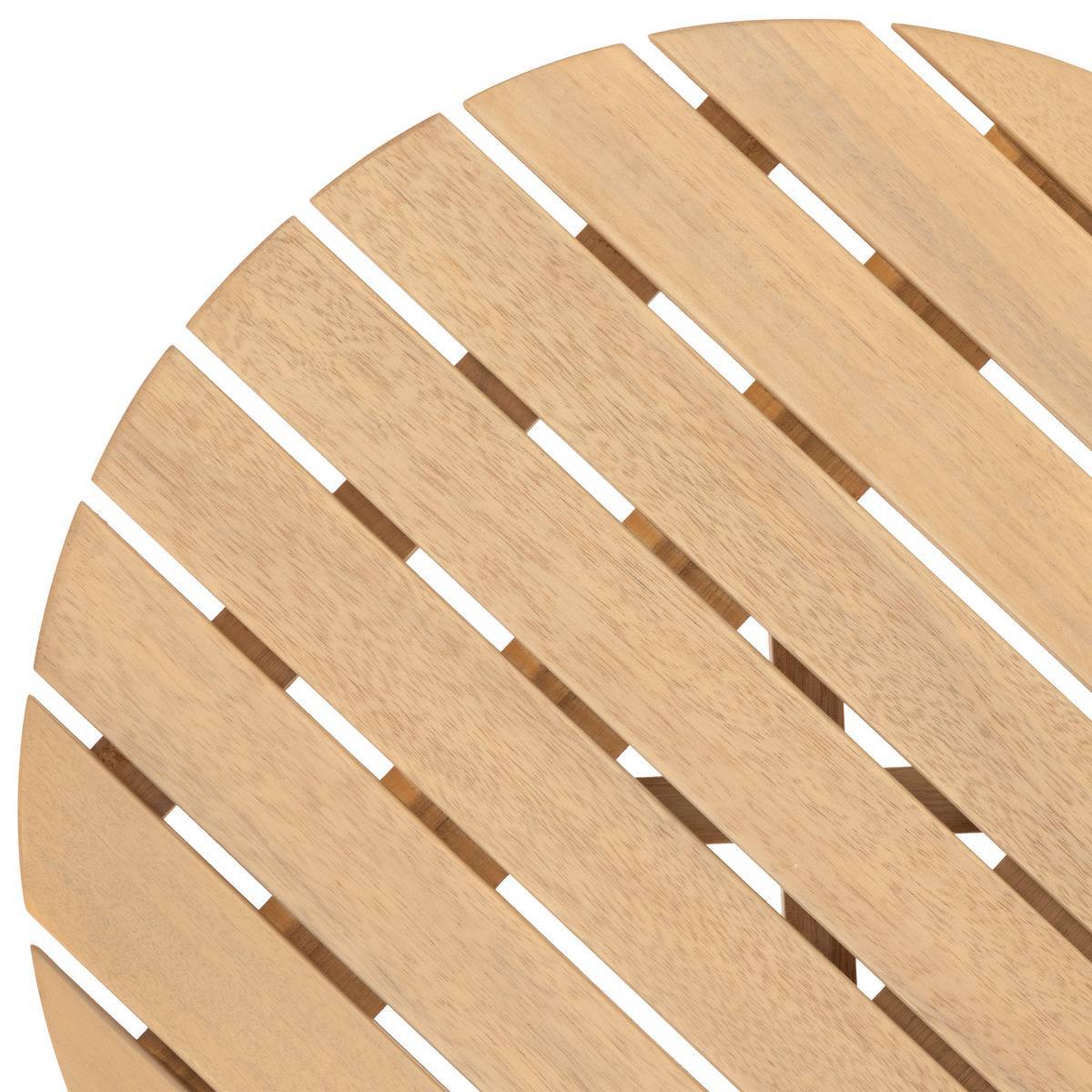 Hesperide - Table d''appoint de jardin ronde "Olvinia" acacia 46x35 cm Hespéride - Image 3