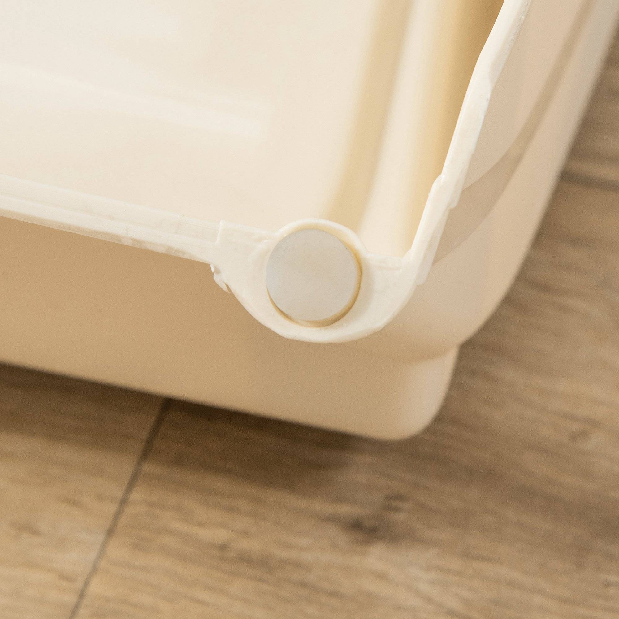 ComfortXL - Escalier pour chien pliable en polypropylène beige 4 marches 62 x 38 x 49,5 cm pour lit et canapé antidérapant - Image 9