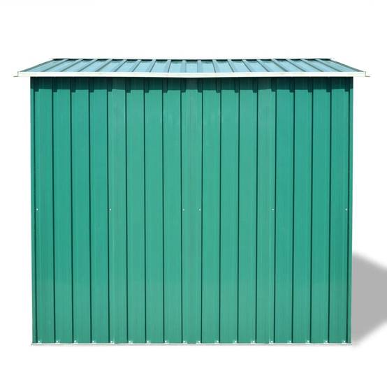 Helloshop26 - Abri de jardin cabane cabanon maison de stockage remise extérieur hangar outils robuste métal 257 x 205 x 178 cm vert - Imagen 3