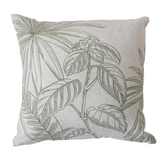 Enjoy Home - Coussin Déco Imprimé "Mambo" 40x40cm Vert Olive - Image 3