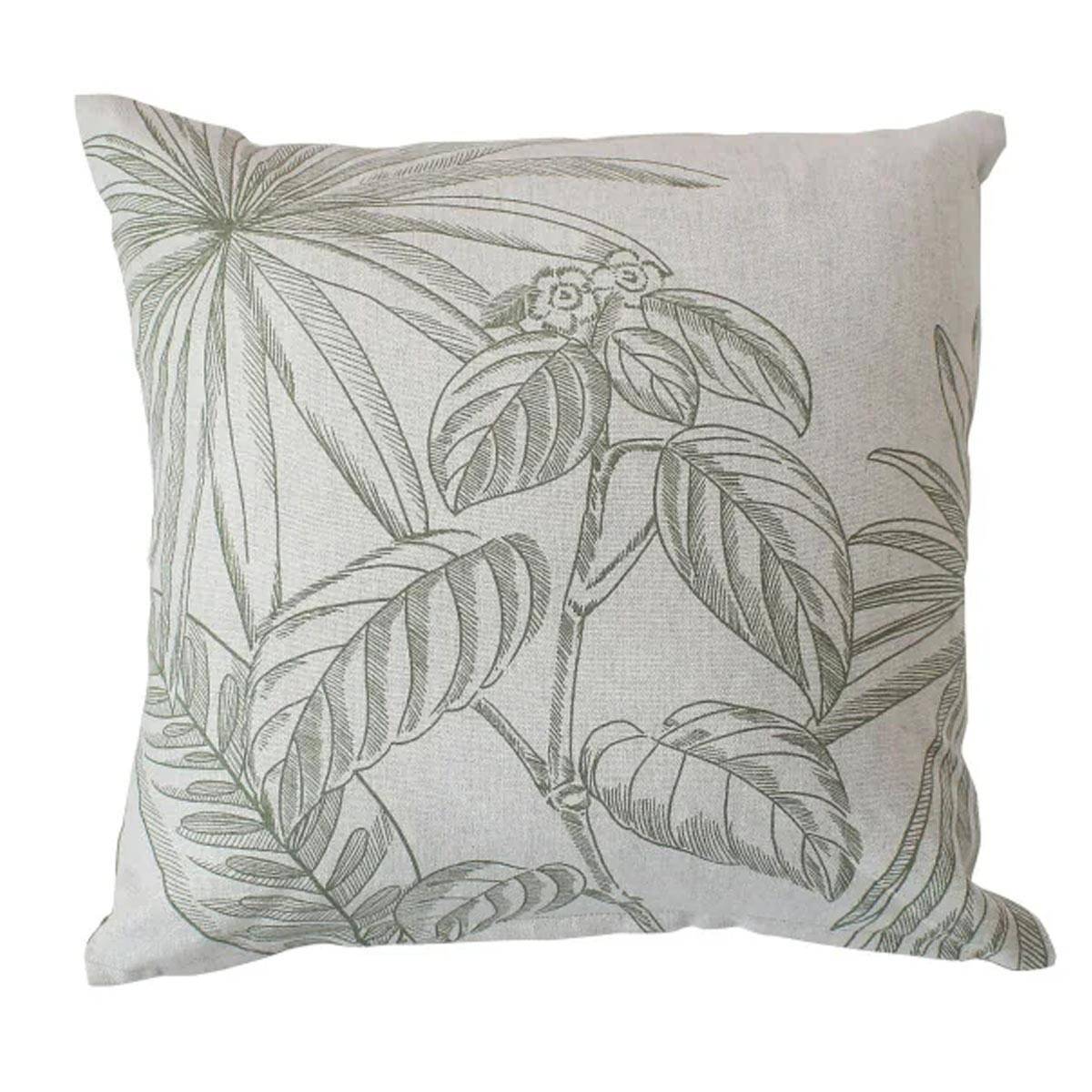 Enjoy Home - Coussin Déco Imprimé "Mambo" 40x40cm Vert Olive - Image 3