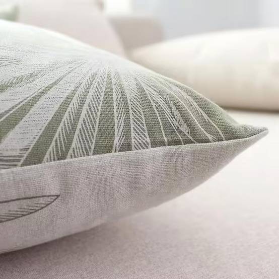 Enjoy Home - Coussin Déco Imprimé "Mambo" 40x40cm Vert Olive - Image 4