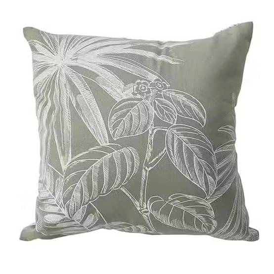 Enjoy Home - Coussin Déco Imprimé "Mambo" 40x40cm Vert Olive - Image 2
