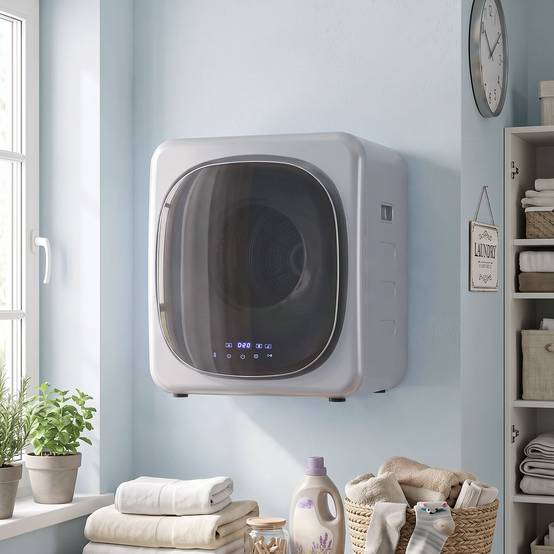 Sèche-linge à évacuation 2,5kg mode intelligent, 800W, tambour inox compact, argent - Image 4