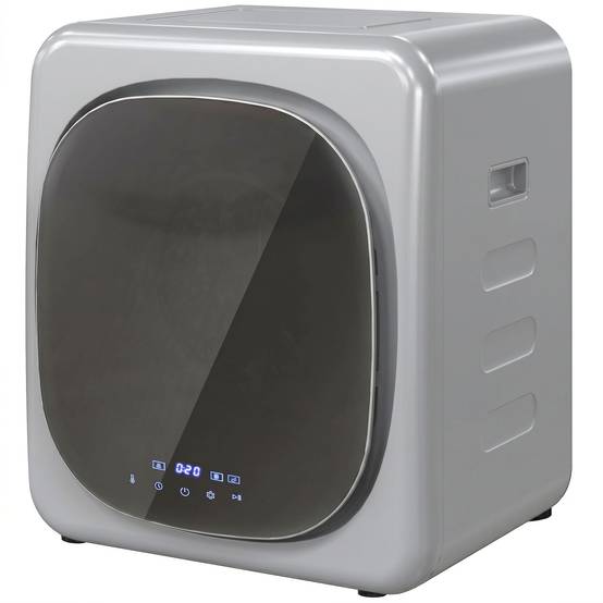Sèche-linge à évacuation 2,5kg mode intelligent, 800W, tambour inox compact, argent - Image 2