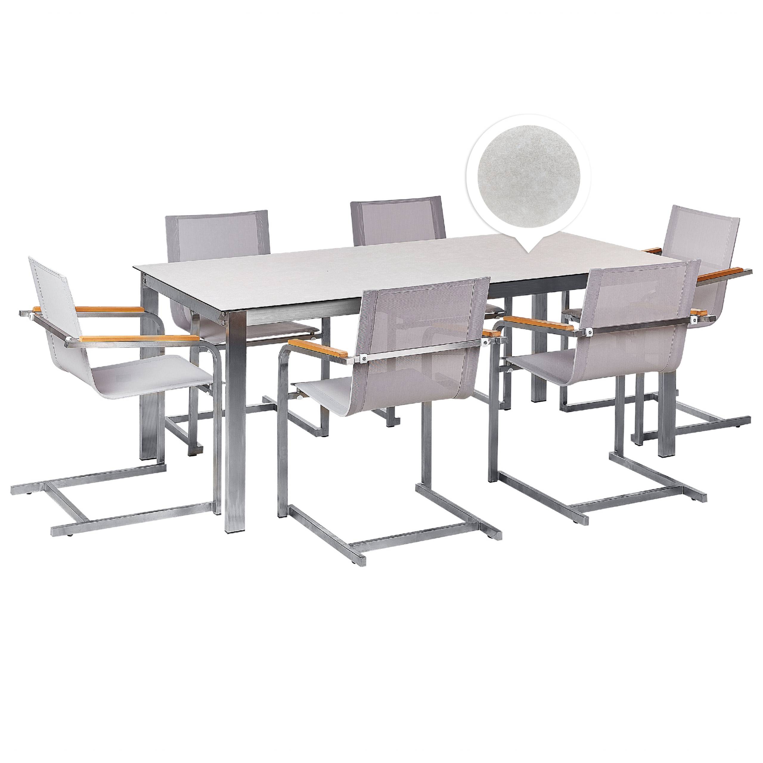 Beliani - Set de salle à manger Verre de sécurité Blanc COSOLETO Beliani - Imagen 1