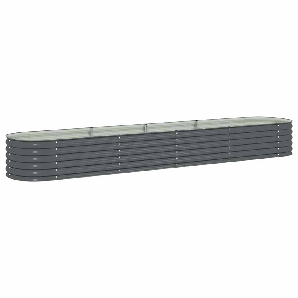 Prolenta Premium - Jardinière acier gris 400 x 80 x 44 cm - Prolenta premium p371.1 - Image 1