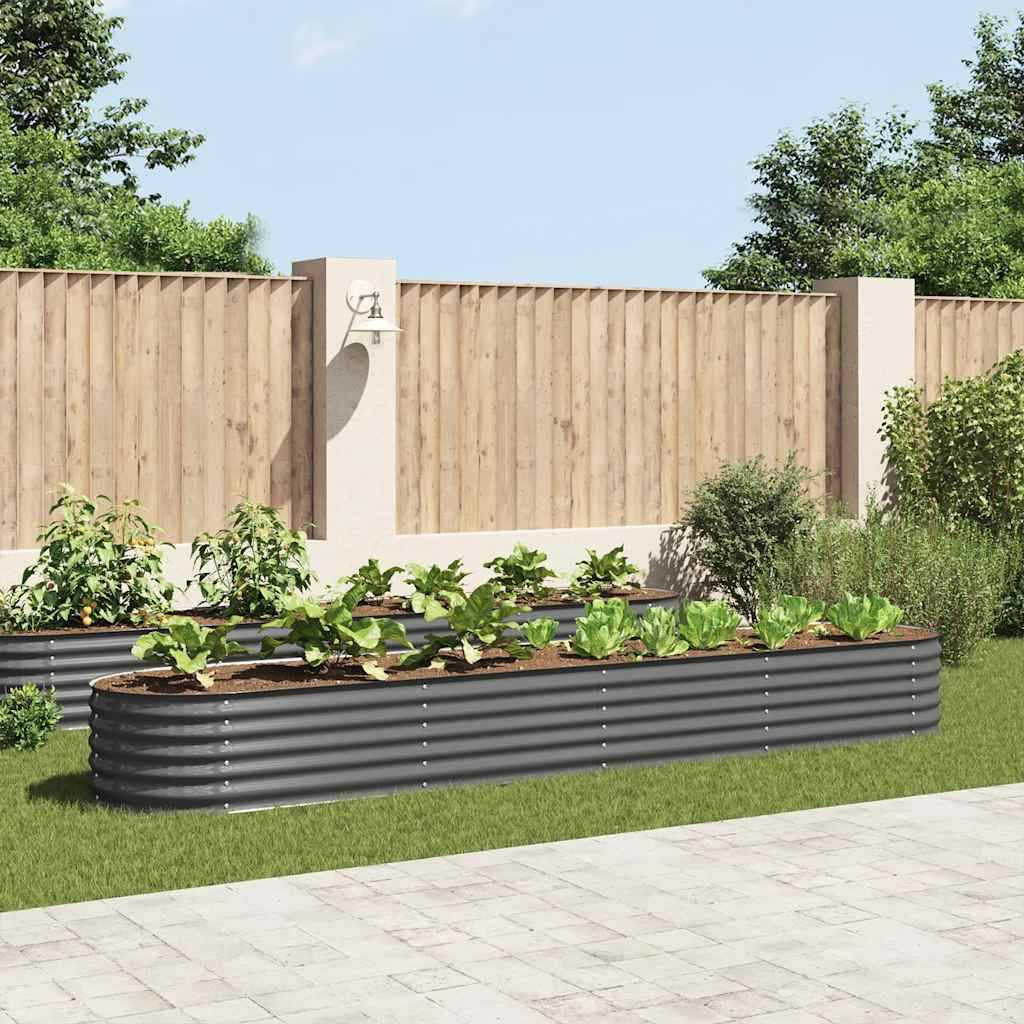 Prolenta Premium - Jardinière acier gris  400 x 80 x 44 cm  - Prolenta premium p371.1 - Image 2