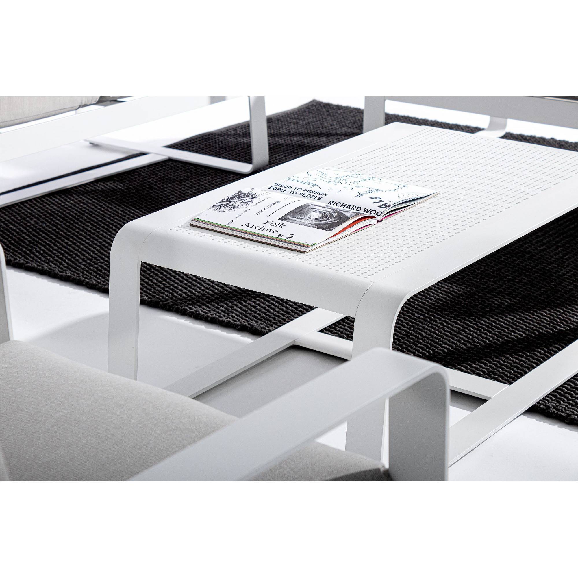 Autre - Table basse de jardin rectangulaire en métal L105 - ETRETAT - Imagen 4