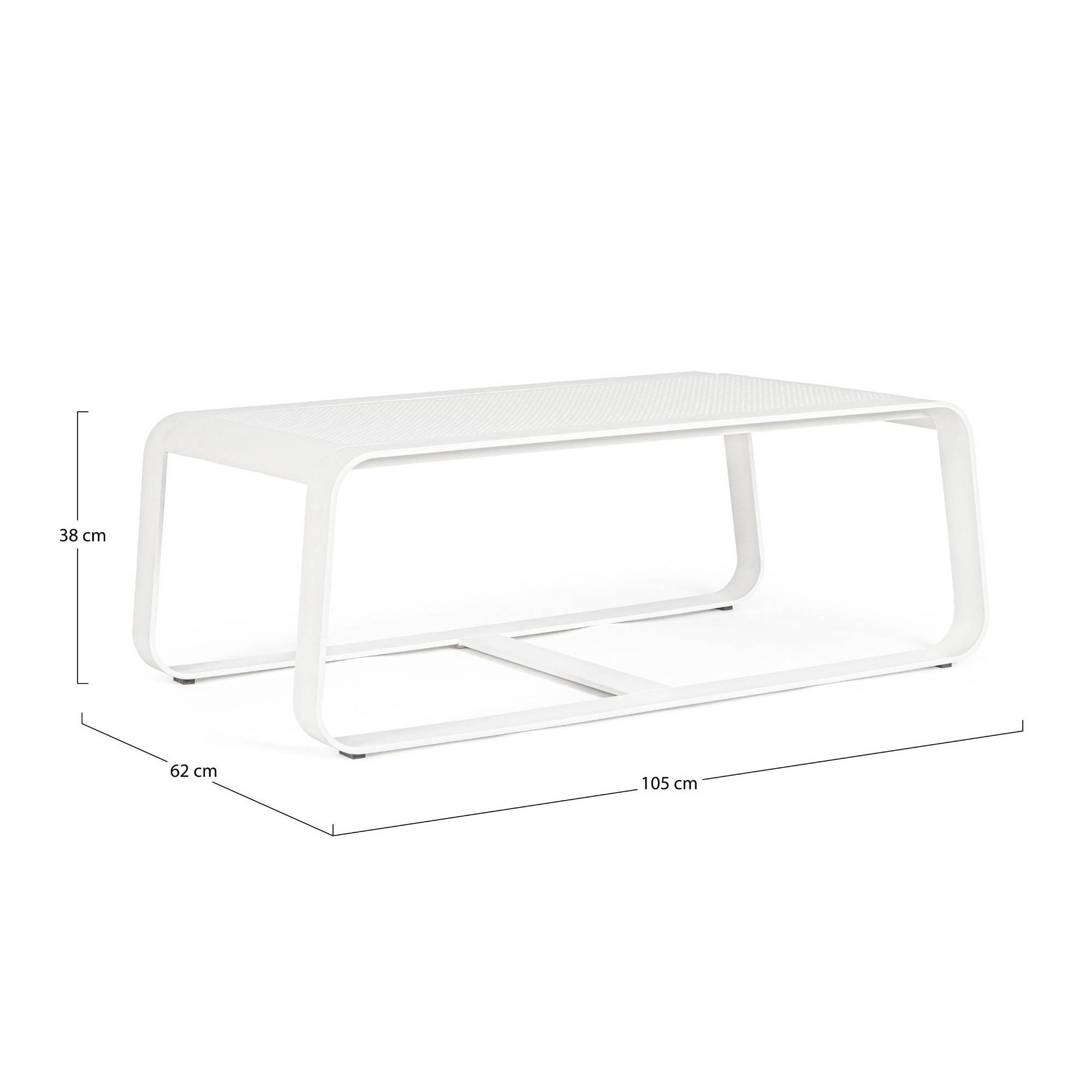 Autre - Table basse de jardin rectangulaire en métal L105 - ETRETAT - Imagen 7