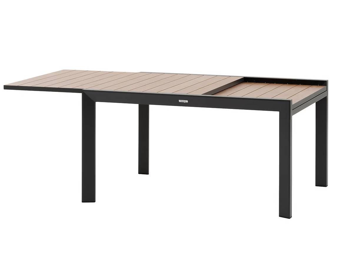 Hesperide - Table de jardin rectangulaire extensible coulissante Evasion Honey/Graphite 8/10 places + 10 fauteuils - Hespéride - Image 4
