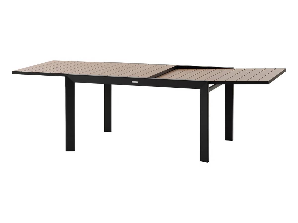 Hesperide - Table de jardin rectangulaire extensible coulissante Evasion Honey/Graphite 8/10 places + 10 fauteuils - Hespéride - Image 3